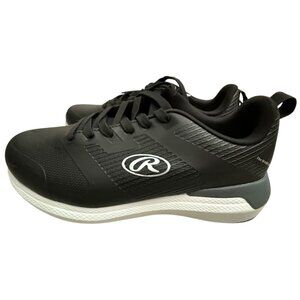Rawlings Mens Black Coolflo Athletic Turf Shoes Size 6.5D Man Made Baseball NWOB